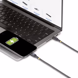 StarTech.com Cavo di Ricarica USB-C da 3m, cavo USB-C certificato USB-IF, 240W PD EPR, cavo trasferimento dati USB 2.0 Tipo-C per laptop, rivestimento in TPE, M/M - Vista aggiuntiva 7