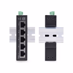 StarTech.com Switch di Rete Industriale non gestito a 5 porte, 100/1000 Ethernet, montaggio su guida DIN/parete, Switch Gigabit IP30 robusto, -40 - 75&deg;C, 9~60V CC, TAA - Vista aggiuntiva 8