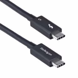 StarTech.com TBLT5MM1M240W, Maschio, Maschio, 1 m, Nero, Nichel, 80 Gbit/s