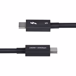 StarTech.com TBLT5MM80CM240W Cavo Thunderbolt 0,8 m 80 Gbit/s Nero