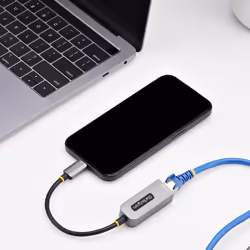 StarTech.com Adattatore Ethernet USB C, Convertitore di Rete/NIC NBASE-T 2.5/1GbE da USB Type-C 3.0 a RJ45. Compatibile Thunderbolt, Windows e Mac - Vista aggiuntiva 7
