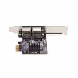 StarTech.com Scheda di rete PCIe Gigabit a 2 porte, adattatore di rete LAN PCI Express da 10/100/1000 Mbps, duplice Realtek RTL8111H, compatibile con Windows e Linux, TAA - Vista aggiuntiva 4