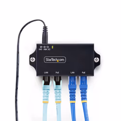 StarTech.com Iniettore PoE+ Midspan a 2 Porte Gigabit - Alimentatore Power Over Ethernet 10/100/1000Mbps, Ripetitore PoE (802.3af/at), Adattatore PoE Attivo da 30W - Vista aggiuntiva 7
