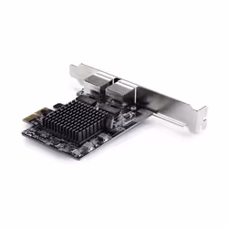 StarTech.com Scheda di Rete PCIe Gigabit a 2 Porte 5G, Interfaccia LAN PCI Express 5G/2,5G/1G/100M/10M, Realtek RTL8126, NIC Multi-Gigabit per Windows e Linux, TAA - Vista aggiuntiva 2