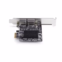 StarTech.com Scheda di Rete PCIe Gigabit a 2 Porte 5G, Interfaccia LAN PCI Express 5G/2,5G/1G/100M/10M, Realtek RTL8126, NIC Multi-Gigabit per Windows e Linux, TAA - Vista aggiuntiva 3