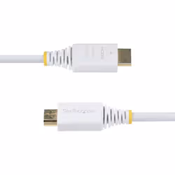 StarTech.com Cavo HDMI Premium Certificato Alta Velocità da 3m, 4K 60Hz / 1440p 144Hz, HDR10 / HDCP 2.2 / ARC, 18 Gbps, UHD HDMI 2.0 per TV / Monitor / Display, Rivestimento in TPE, Bianco - Vista aggiuntiva 4