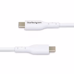 StarTech.com Cavo USB-C bianco da 2m, cavo di ricarica USB 2.0 Tipo-C per laptop, Power Delivery 60W 3A, rivestimento in TPE, cavo di trasferimento dati USB-C, M/M - Vista aggiuntiva 4