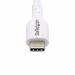 StarTech.com Cavo USB-C bianco da 2m, cavo di ricarica USB 2.0 Tipo-C per laptop, Power Delivery 60W 3A, rivestimento in TPE, cavo di trasferimento dati USB-C, M/M - Vista aggiuntiva 5