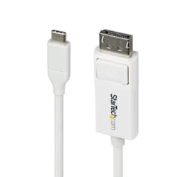 StarTech.com CDP2DP2MBW cavo e adattatore video 1,9 m DisplayPort USB tipo-C Bianco