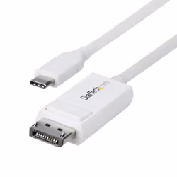 StarTech.com CDP2DP2MBW cavo e adattatore video 1,9 m DisplayPort USB tipo-C Bianco