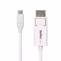 StarTech.com CDP2DP2MBW cavo e adattatore video 1,9 m DisplayPort USB tipo-C Bianco - Vista aggiuntiva 4