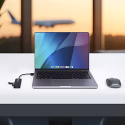 StarTech.com H5C4A-USB-HUB hub di interfaccia USB 3.2 Gen 1 (3.1 Gen 1) Type-C 5000 Mbit/s Nero - Vista aggiuntiva 7