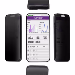 StarTech.com Filtro Privacy a 4 Posizioni per iPhone 15 Pro, Pellicola Protettiva adatta al Touch in Vetro Temperato con angolo di visione a +/- 30° in Oriz/Vert