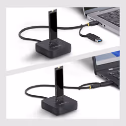 StarTech.com Adattatore Dock da USB-C / USB-A a M.2 NVMe, 10Gbps, Lettore Esterno per SSD M.2 NVMe con Installazione Senza Attrezzi, B+M/M-Key - Vista aggiuntiva 4