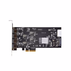 StarTech.com Scheda PCIe USB a 4 porte, USB 3.2 5Gbps, scheda di espansione PCI Express con 4 controller USB indipendenti, 4 porte USB-A, Windows/macOS/Linux - Vista aggiuntiva 5