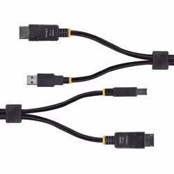 StarTech.com DU12210-KVM-CABLE cavo per tastiera, video e mouse Nero 3,1 m