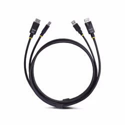 StarTech.com DU12210-KVM-CABLE cavo per tastiera, video e mouse Nero 3,1 m - Vista aggiuntiva 4