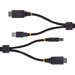 StarTech.com HU12210-KVM-CABLE cavo per tastiera, video e mouse Nero 3,1 m