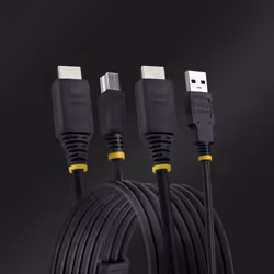 StarTech.com HU12210-KVM-CABLE cavo per tastiera, video e mouse Nero 3,1 m - Vista aggiuntiva 5