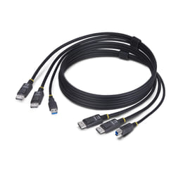StarTech.com DDU1226-KVM-CABLE cavo per tastiera, video e mouse Nero 1,8 m
