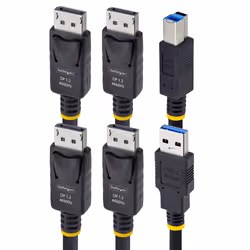 StarTech.com DDU1226-KVM-CABLE cavo per tastiera, video e mouse Nero 1,8 m