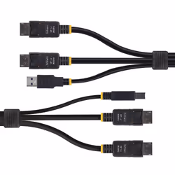 StarTech.com DDU1226-KVM-CABLE cavo per tastiera, video e mouse Nero 1,8 m - Vista aggiuntiva 4