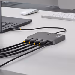 StarTech.com QUAD-USB-HDMI-ADAPT replicatore di porte e docking station per laptop Cablato USB 3.2 Gen 1 (3.1 Gen 1) Type-C Grigio - Vista aggiuntiva 5