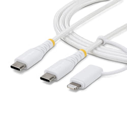 StarTech.com 2M-U2-LNTC-CABLE cavo USB USB C Bianco