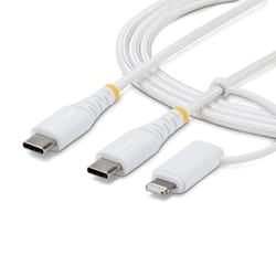 StarTech.com 1M-U2-LNTC-CABLE cavo USB USB C Bianco