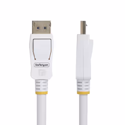 StarTech.com Cavo DisplayPort 1.2 certificato VESA bianco da 1,8 m, 4K 60 Hz, 21,6 Gbps, connettori DP a scatto, cavo DisplayPort DP 1.2, cavo monitor DP, M/M