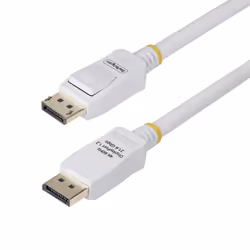 StarTech.com Cavo DisplayPort 1.2 certificato VESA bianco da 3m, 4K 60 Hz, 21,6 Gbps, connettori DP a scatto, cavo DisplayPort DP 1.2, cavo monitor DP, M/M - Vista aggiuntiva 5