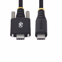 StarTech.com Cavo di ricarica USB-C da 2m, chiusura a vite laterale, 240W (5A) PD EPR, rivestimento in silicone con nylon intrecciato, USB 2.0, certificato USB-IF - Vista aggiuntiva 6