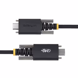 StarTech.com Cavo di ricarica USB-C da 3m, chiusura a vite laterale, 240W (5A) PD EPR, rivestimento in silicone con nylon intrecciato, USB 2.0, certificato USB-IF - Vista aggiuntiva 4