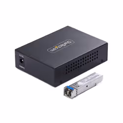 StarTech.com MCM1110SMLC20 convertitore multimediale di rete 2000 Mbit/s 1310 nm Modalità singola Nero - Vista aggiuntiva 2