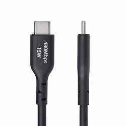 StarTech.com Cavo di Ricarica USB-A a USB-C da 3m - Cavetto di Carica Rapida USB-A a Type-C da 3A, Cavo per Trasferimento Dati USB 2.0 rivestito in TPE - Nero