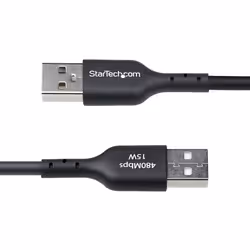 StarTech.com Cavo di Ricarica USB-A a USB-C da 3m - Cavetto di Carica Rapida USB-A a Type-C da 3A, Cavo per Trasferimento Dati USB 2.0 rivestito in TPE - Nero - Vista aggiuntiva 4