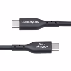StarTech.com Cavo di Ricarica USB-A a USB-C da 3m - Cavetto di Carica Rapida USB-A a Type-C da 3A, Cavo per Trasferimento Dati USB 2.0 rivestito in TPE - Nero - Vista aggiuntiva 5