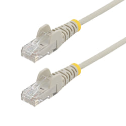 StarTech.com Cavo Ethernet CAT6 Grigio da 5m; Patch UTP con Plug RJ45 Antigroviglio e Rilievi di Trazione, Cavo Lan Slim in Rame Puro 28AWG, Sottoposto a test Fluke