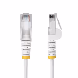 StarTech.com Cavo Ethernet CAT6 Bianco da 10m; Patch UTP con Plug RJ45 Antigroviglio e Rilievi di Trazione, Cavo Lan Slim in Rame Puro 28AWG, Sottoposto a test Fluke - Vista aggiuntiva 2