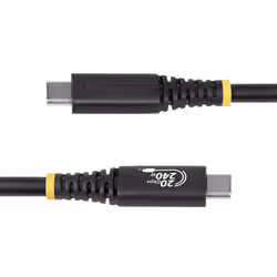 StarTech.com Cavo USB4 da 2m, Cavo USB-C Certificato USB-IF, 20 Gbps, PD EPR 240W, DP 1.4 4K 120Hz, Cavetto Tipo-C con guaina in TPE - Vista aggiuntiva 3