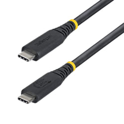 StarTech.com CC1M40GUSB4TP cavo USB USB4 Gen 3x2 1 m USB C 40 Gbit/s 240 W Nero