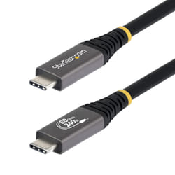 StarTech.com Cavo USB4 da 50cm, Cavo USB-C Certificato USB-IF, 80Gbps, PD240W, 8K120Hz / 4K240Hz DP2.1 DP80, Cavetto Tipo-C Compatibile Thunderbolt 4