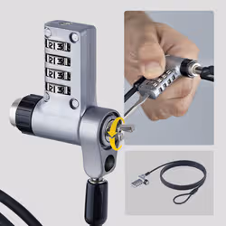 StarTech.com 10-Pack 3-in-1 Laptop Lock cavo di sicurezza Nero, Argento 2 m - Vista aggiuntiva 3