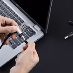 StarTech.com 10-Pack 3-in-1 Laptop Lock cavo di sicurezza Nero, Argento 2 m - Vista aggiuntiva 4
