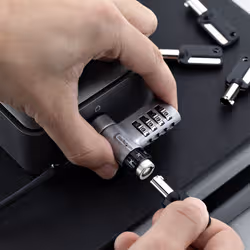 StarTech.com 10-Pack 3-in-1 Laptop Lock cavo di sicurezza Nero, Argento 2 m - Vista aggiuntiva 6