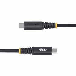 StarTech.com Cavo di Ricarica USB-C da 1 m, 240W (5A) PD EPR, Guaina con Doppio Strato in Silicone e Nylon Intrecciato, Cavo USB 2.0 Certificato USB-IF Robusto e Ultra Flessibile - Vista aggiuntiva 3