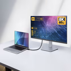 StarTech.com Cavo HDMI 2.1 8K da 50cm, Cavo HDMI Certificato ad Altissima Velocità 48 Gbps, 8K 60Hz / 4K 120Hz HDR10+ / eARC; Cavo UHD con Guaina Flessibile in TPE - Vista aggiuntiva 6