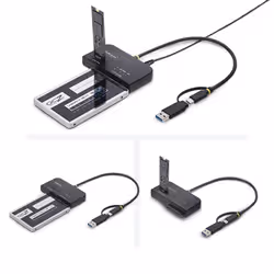 StarTech.com USB31CSAT3M2E docking station per unità di archiviazione USB 3.2 Gen 2 (3.1 Gen 2) Type-C Nero - Vista aggiuntiva 4
