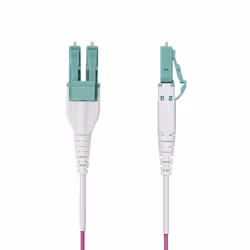 StarTech.com Cavo in fibra ottica multimodale da 5m LC a LC (UPC) OM4 Viola Erica, 50/125 µm, 40G/100G, LOMMF/VCSEL, cavo in fibra Uniboot, certificato OFNR Riser - Vista aggiuntiva 2