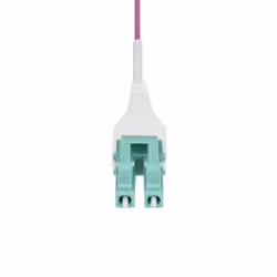 StarTech.com Cavo in fibra ottica multimodale da 5m LC a LC (UPC) OM4 Viola Erica, 50/125 µm, 40G/100G, LOMMF/VCSEL, cavo in fibra Uniboot, certificato OFNR Riser - Vista aggiuntiva 4